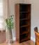Regal Mojokerto 12, Farbe: Walnuss / Schwarz - Abmessungen: 194 x 55 x 39 cm (H x B x T)