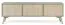 TV-Unterschrank Crewe 06, Farbe: Eukalyptus / Eiche - Abmessungen: 52 x 158 x 38 cm (H x B x T)