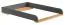 Wickelaufsatz Naema, Farbe: Grau / Eiche - Abmessungen: 10 x 59 x 81 cm (H x B x T)