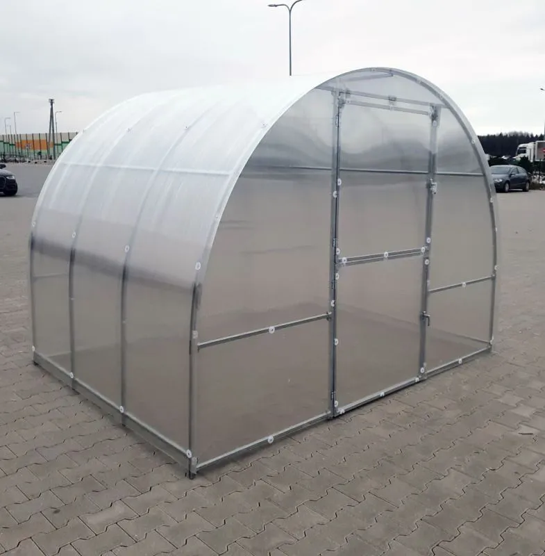 Gewächshaus 34 HKP 4 mm, Grundfläche 30 m² - Abmessungen: 1000 x 300 cm (L x B)