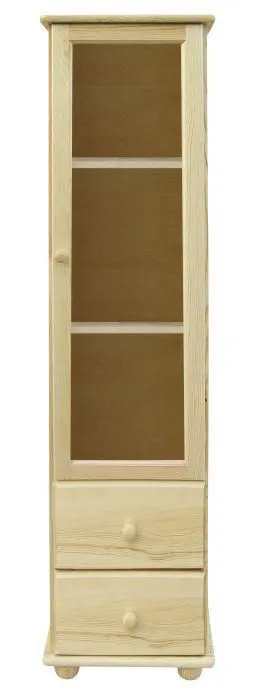 Vitrine, Kiefer Massivholz, Farbe: Natur Abbildung