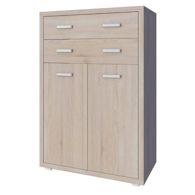 Kommode Kerowagi 06, Farbe: Sonoma Eiche - Abmessungen: 125 x 85 x 41 cm (H x B x T)