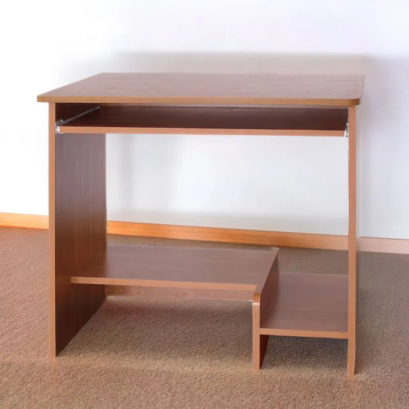 Schreibtisch Banjaran 19, Farbe: Erle - Abmessungen: 75 x 81 x 55 cm (H x B x T)