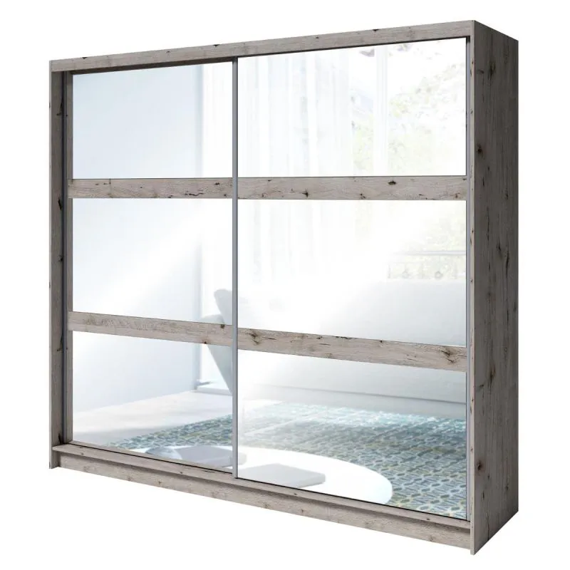 Schlafzimmer - Kleiderschrank mit Spiegel Abbildung