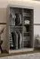 Kleiderschrank | 1 Spiegeltür | Kaschmir | 120 x 62 x 200 cm | 2 Kleiderstangen | zuverlässiges Gleitsysteme | 5 Fächer | Moderne Details