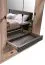 Kleiderschrank mit vier Türen Niel 16, Farbe: Eiche / Anthrazit - Abmessungen: 210 x 200 x 56 cm (H x B x T)