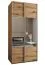 Kleiderschrank / Schiebetürenschrank | 6 Fächer | Farbe: Eiche Artisan | Soft-Close | 245,5 x 100 x 64 cm | Spiegel | 2 Kleiderstangen | 2 Schiebetüren