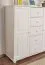 Kommode Kiefer massiv Vollholz weiß lackiert Junco 158 – Abmessung 123 x 121 x 42 cm