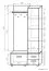 Garderobe Paseh 15, Farbe: Sonoma Eiche - Abmessungen: 200 x 100 x 40 cm (H x B x T)