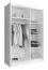Kleiderschrank | 2 Türen | 1 Kleiderstange | 5 Fächer | 4 Einlegeböden | 130 cm breit Abbildung