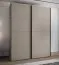 Kleiderschrank / Schiebetürenschrank | 2 Schiebetüren | 11 Fächer |245 x 200 x 64 cm | 10 Einlegeböden | 2 Kleiderstangen | Farbe: Kaschmir | Soft-Close