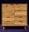 Kommode Timaru 08 Wildeiche massiv geölt - Abmessungen: 92 x 90 x 40cm (H x B x T)