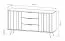 Kommode | Farbe: Eiche Dunin | 3 Schubladen | inkl. LED-Beleuchtung | 154 x 40 x 83 cm | 2 Türen | Soft-Close Funktion | 4 Fächer | Sideboard | schlanke Metallbeine