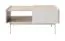 Moderner Couchtisch Cascob 04, 97 x 65 x 45 cm, Kaschmir / Eiche, mit 2 Schubladen und praktischem Fach, ABS-Kanten, stabile Konstruktion, robust