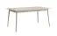 Esszimmer Set | 4-teilig | Farbe: Beige | 1 Vitrine | 1 Sideboard | 1 Highboard | 1 Esstisch 180 x 90 cm | ABS-Kanten | Griffe & Beine: Metall