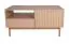 Wohnzimmer Komplett - Set A Acrab, 5-teilig, Eiche Cremona, geriffelte Fronten, Push-to-open Funktion, Japandi-Design, ABS Kantenschutz