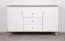 Kommode Bambey 08, Farbe: Eiche / Weiß - 90 x 144 x 44 cm (H x B x T)