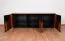 Kommode "Lopar" 10, Farbe: Nuss / Schwarz, teilmassiv - Abmessungen: 63 x 182 x 51 cm (H x B x T)