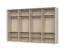 Kleiderschrank mit acht Türen und Rahmen Neiafu 56, Farbe: Kaschmir, Maße: 226 x 367 x 60 cm, Soft-Close-Funktion, zwölf Einlegeböden, verstellbare Füße