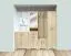Kommode Ainsa 03, Farbe: Eiche Braun - 95 x 50 x 37 cm (H x B x T)