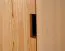Drehtürenschrank / Kleiderschrank Kiefer massiv natur Aurornis 03 - Abmessungen: 200 x 96 x 60 cm (H x B x T)