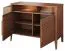 Kleine Kommode mit LED-Beleuchtung Gorica 10, in Eiche Rustikal, 85 x 111 x 50 cm, Soft Close System, teilmassiv, Antisol-Glas Bronze