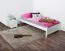 Bettrahmen für Kinder / Kinderbett 100 x 200 cm | Massivholz: Kiefer | Weiß Lackiert Abbildung