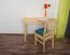 Holztisch Tisch 50x90 cm Kiefer massiv, Farbe: Natur Abbildung