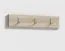 Garderobe 01 mit Schuhschrank und Polsterpaneele, Sonoma Eiche/Light Black, 215 x 100 x 40 cm, für 8 Paar Schuhe, 6 Kleiderhaken, 4 Fächer