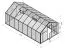 Gewächshaus - Glashaus Rucola XL16, Wände: 4 mm gehärtetes Glas, Dach: 6 mm HKP mehrwandig, Grundfläche: 16,5 m² - Abmessungen: 570 x 290 cm (L x B)