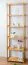 Regal Kiefer massiv Vollholz Erlefarben Junco 54C - 200 x 60 x 30 cm (H x B x T)