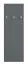 Garderobe Fjends 07, Farbe: Anthrazit - Abmessungen: 102 x 34 x 3 cm (H x B x T)