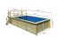 Garten Pool 3 SET rechteckig aus Holz, Farbe: Natur KDI, Ø 637 cm, inkl. Leitern & Terrasse