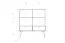 Vitrine Rolleston 30 Kernbuche massiv geölt - Abmessungen: 102 x 97 x 46 cm (H x B x T)