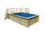 Holzpool 3 SET rechteckig, Farbe: Natur KDI, Ø 637 cm, inkl. Filterpaket, Leitern & Terrasse 2-teilig