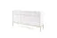 Kommode mit genügend Stauraum Worthing 25, Farbe: Weiß / Gold - Abmessungen: 83 x 154 x 39 cm (H x B x T)