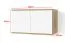 TV-Unterschrank | Farbe: Eiche Artisan / Weiß | Push-to-open Funktion | 6 Türen | 12 Fächer | 210 x 40 x 40 cm | hochwertig Verarbeitet | TV-Board