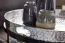 Wohnzimmetisch 2er Set, Farbe: Silber / Schwarz - Abmessungen: 56 x 56 x 33 cm und 46 x 46 x 41 cm (B x T x H) mit abnehmbarem Tablett