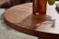 Wohnzimmertisch rund aus Sheesham Massivholz, Farbe: Sheesham - Abmessungen: 60 x 60 x 35 cm (B x T x H)