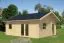 Ferienhaus F51 mit 5 Räumen & Schlafboden | 40,23 m² | 70 mm Blockbohlen | Naturbelassen | inkl. Fußboden & Isolierverglasung
