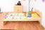 Kinderbett / Jugendbett Kiefer massiv Vollholz natur 82, inkl. Lattenrost - 80 x 200 cm (B x L)
