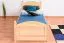 Kinderbett / Jugendbett Kiefer massiv Vollholz natur 82, inkl. Lattenrost - 80 x 200 cm (B x L)