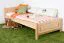 Kinderbett / Jugendbett Buche massiv Vollholz natur 117, inkl. Lattenrost - 90 x 200 cm (B x L) 