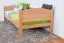 Einzelbett / Gästebett "Easy Premium Line" K1/s Voll, 90 x 200 cm Buche Vollholz massiv Natur