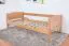 Einzelbett / Gästebett "Easy Premium Line" K1/s Voll, 90 x 200 cm Buche Vollholz massiv Natur