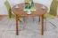 Tisch Kiefer massiv Vollholz Eichefarben Rustikal Junco 235B (rund) - Durchmesser: 120 cm