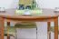 Tisch Kiefer massiv Vollholz Eichefarben Rustikal Junco 235B (rund) - Durchmesser: 120 cm