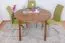 Tisch Kiefer massiv Vollholz Eichefarben Rustikal Junco 235B (rund) - Durchmesser: 120 cm