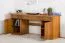 Schreibtisch Kiefer massiv Vollholz Eichefarben Rustikal Pipilo 19 - Abmessungen: 78 x 182 x 54 cm (H x B x T)