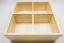 Bücherregal - 64 cm breit, Kiefer Holz-Massiv, Farbe: Natur
